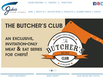 Jake's Finer Foods website